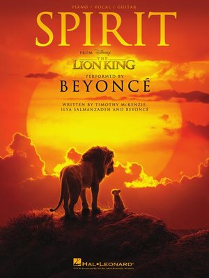 cover image of Spirit (from the Lion King 2019) (Sheet Music)
